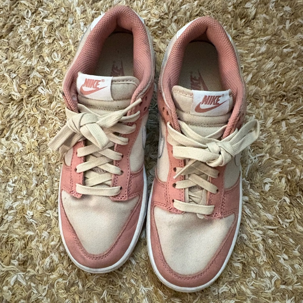 Nike Pink and Beige Sneakers